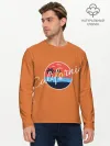 Мужской лонгслив базовый / California