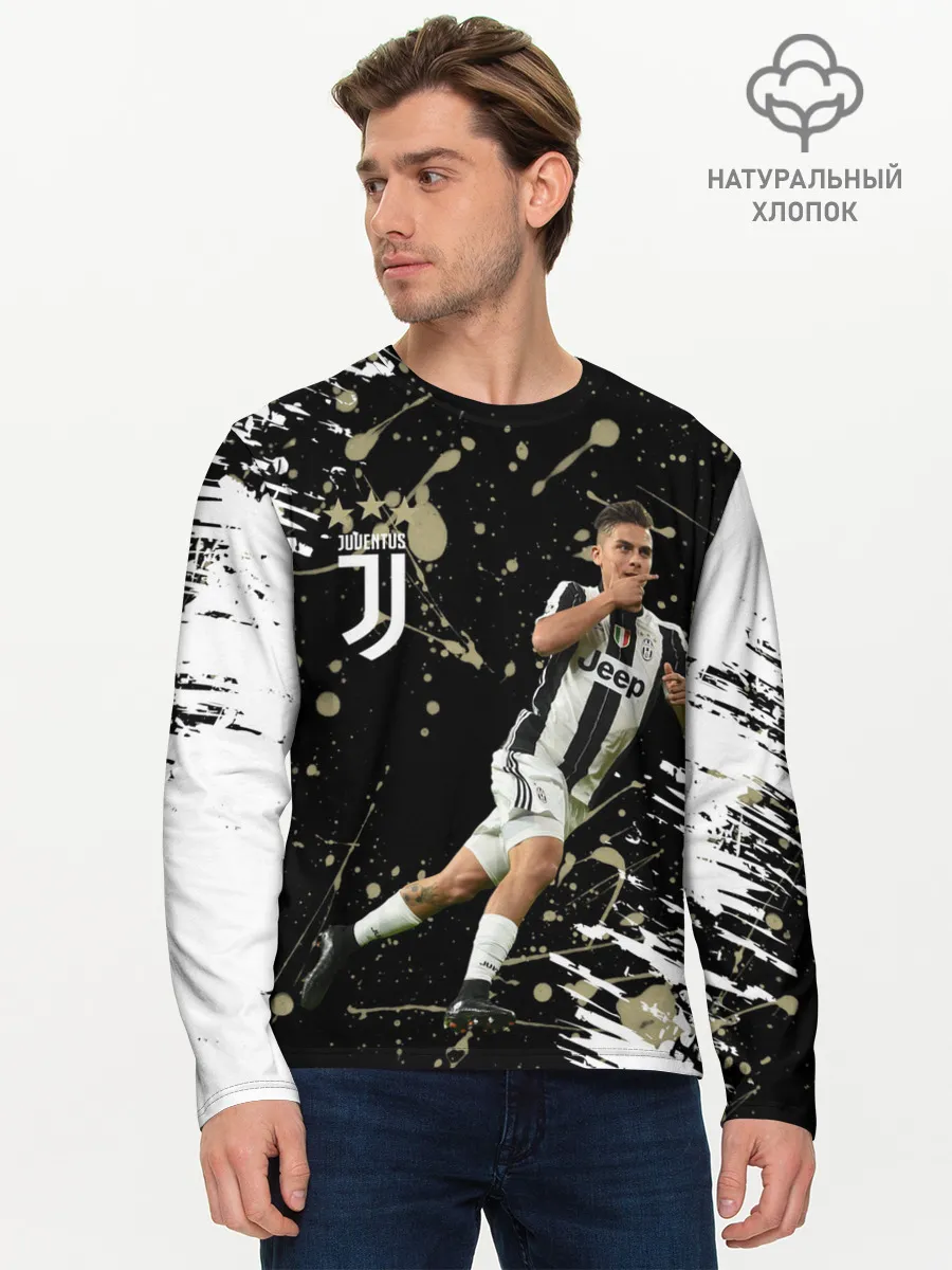Мужской лонгслив базовый / Juventus: Пауло Дибала.