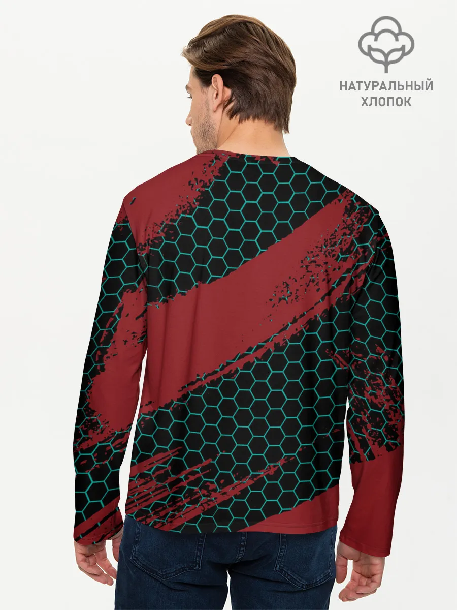 Мужской лонгслив базовый / Liverpool: Мохамед Салах.