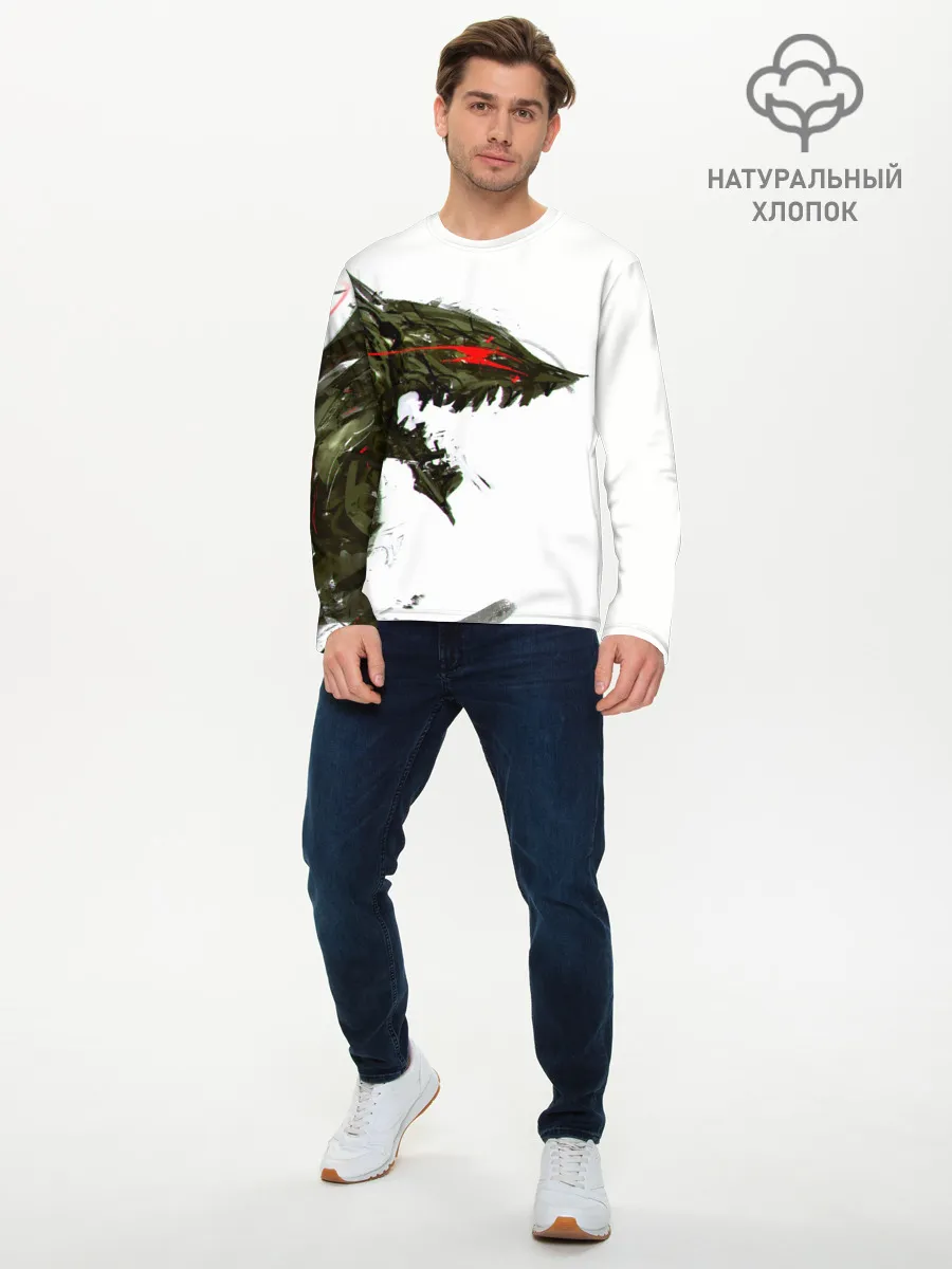 Мужской лонгслив базовый / БЕРСЕРК красками