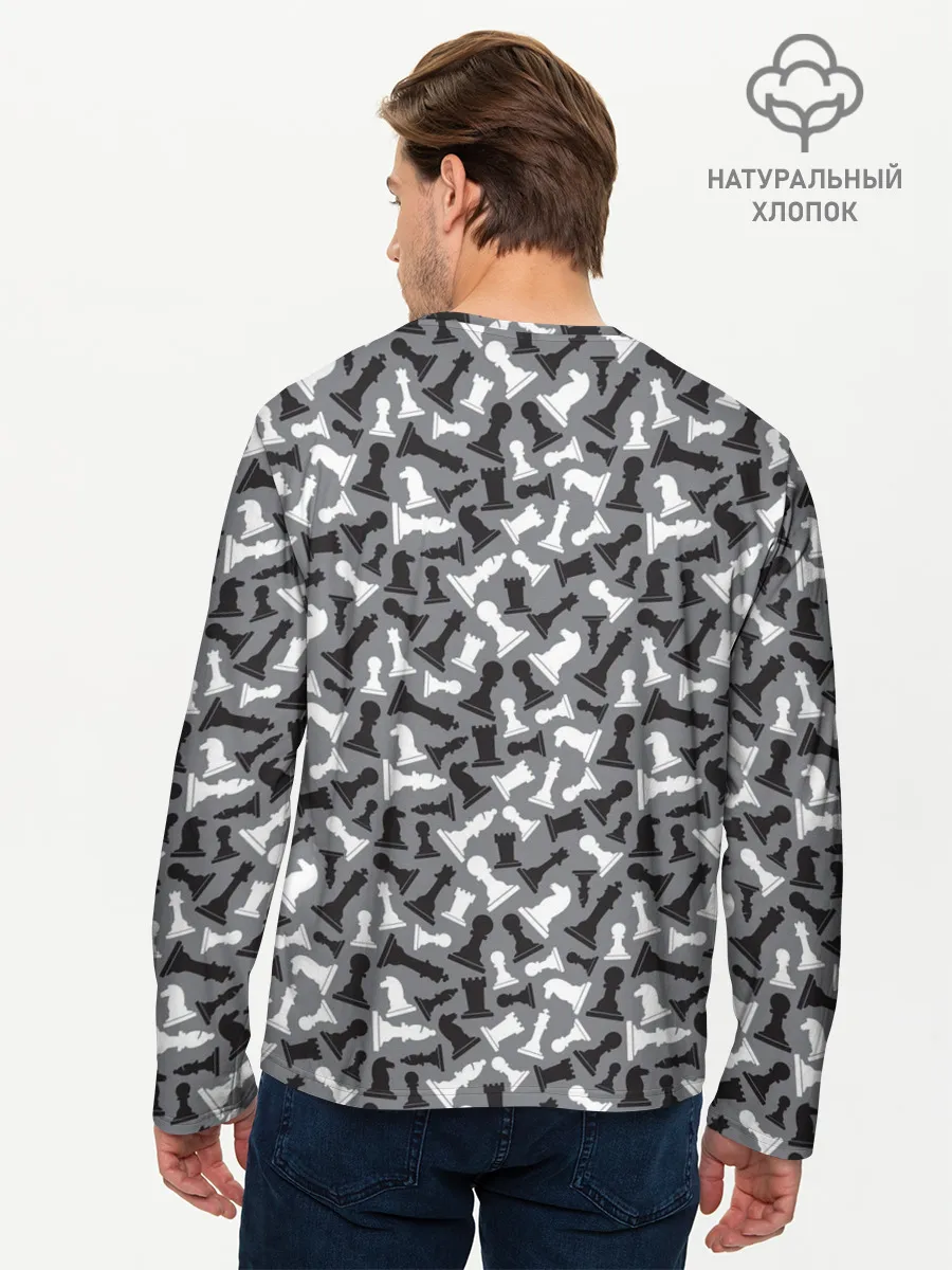 Мужской лонгслив базовый / Шахматист