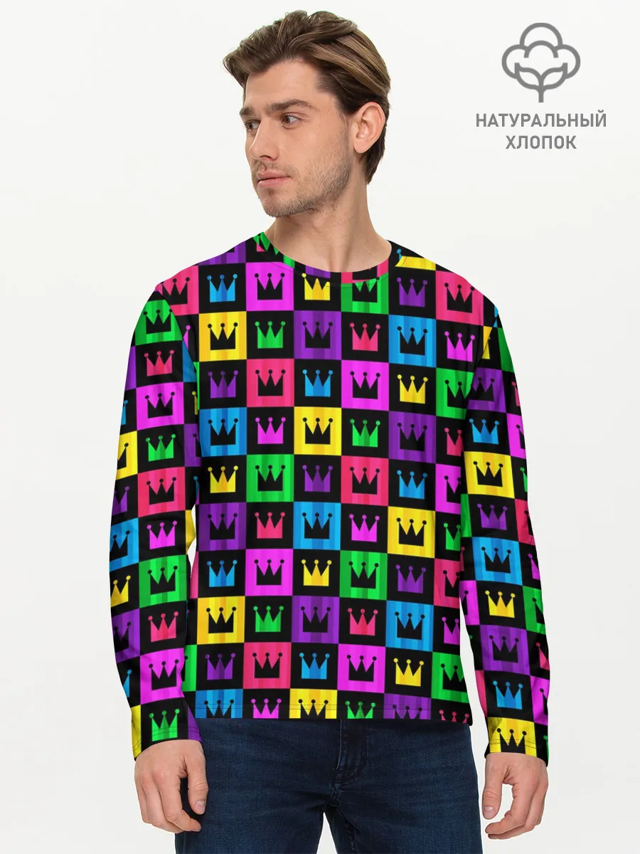 Мужской лонгслив базовый / Король