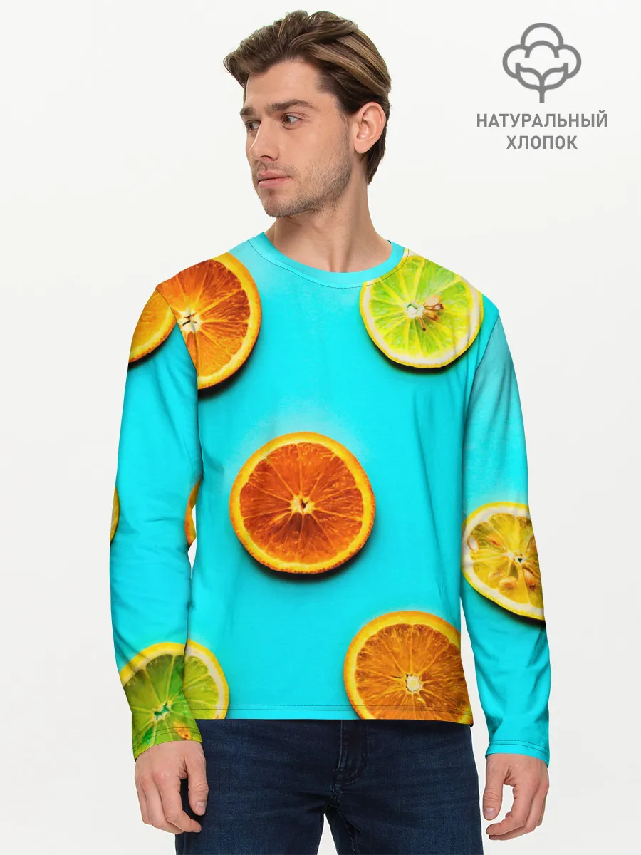 Мужской лонгслив базовый / АпельСинки
