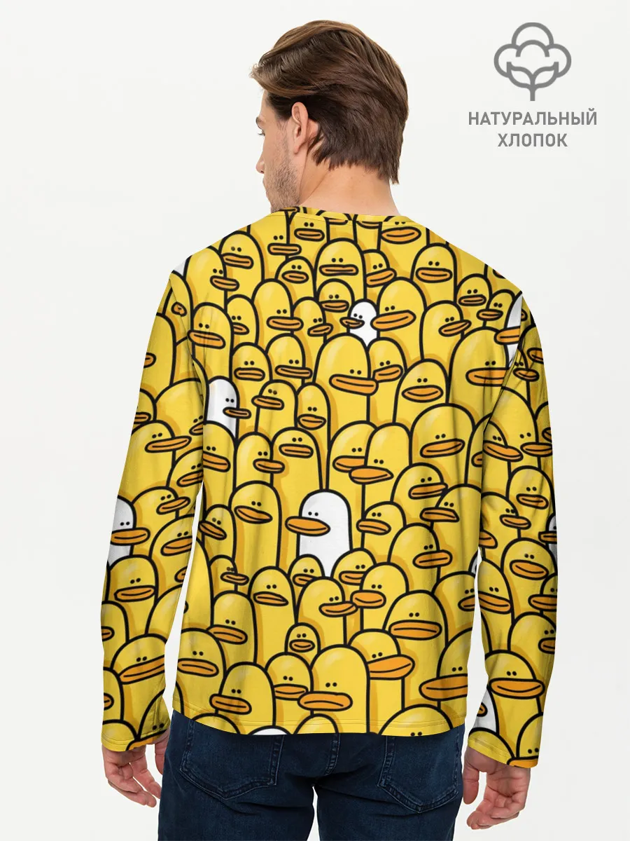 Мужской лонгслив базовый / Утки