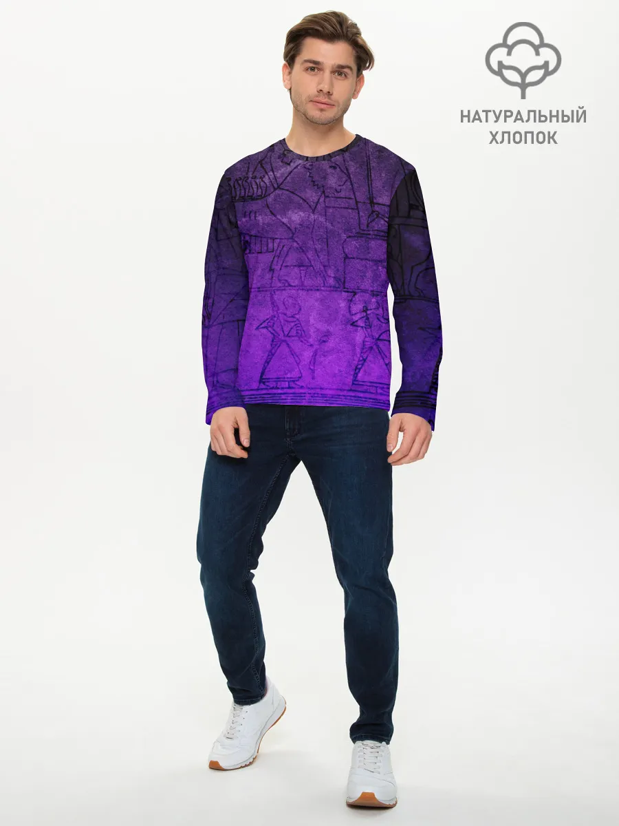 Мужской лонгслив базовый / Египет 3D