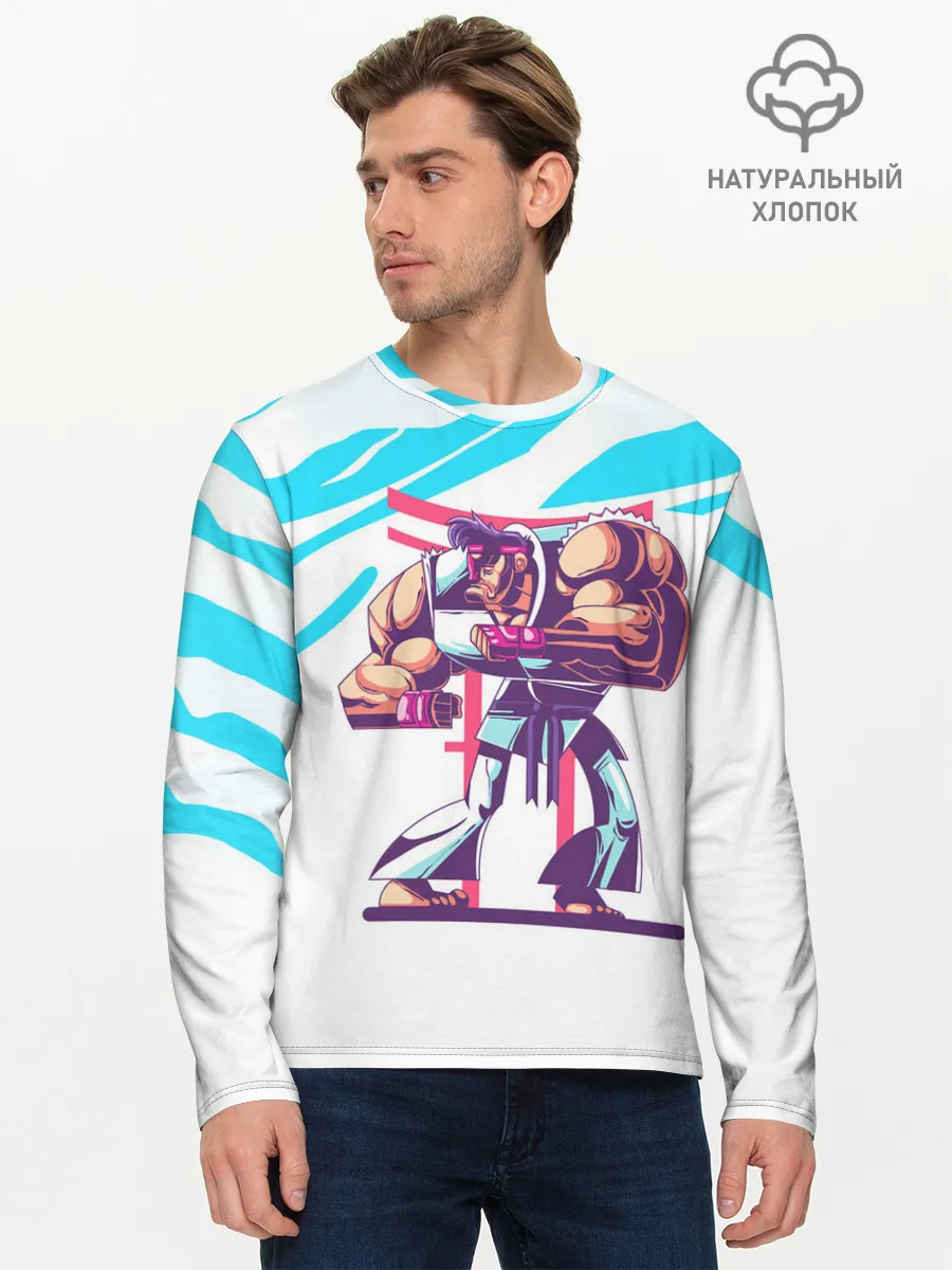 Мужской лонгслив базовый / Опасный Рю