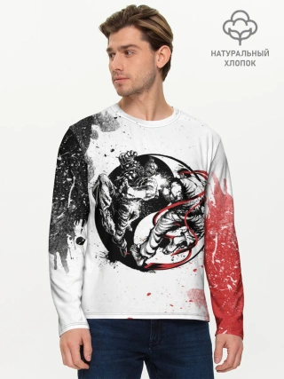 Мужской лонгслив базовый / Ryu vs Akuma