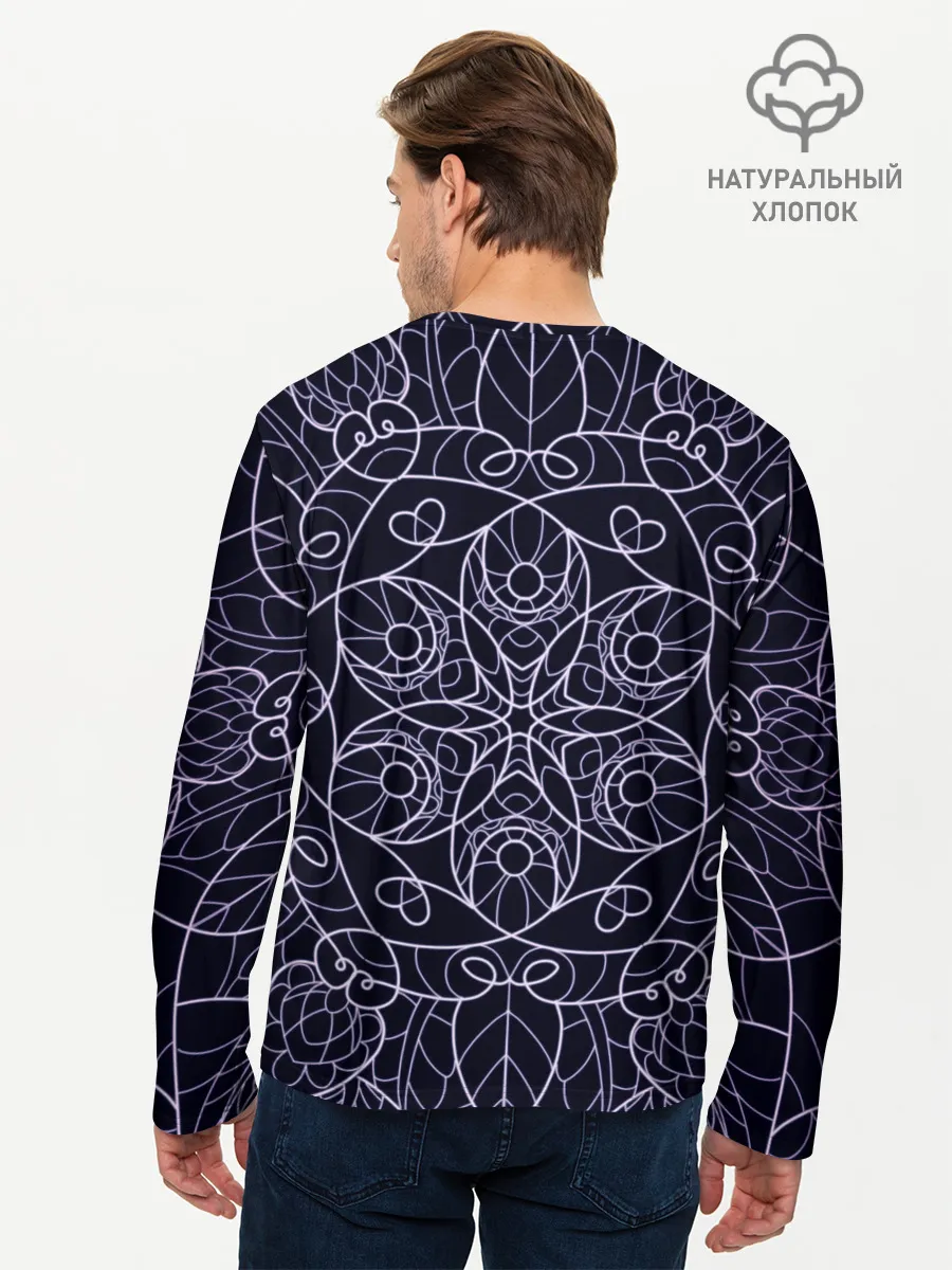 Мужской лонгслив базовый / Узор