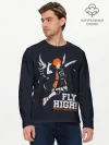 Мужской лонгслив базовый / fly high! Шоё Хината Haikyuu!!