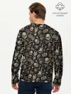 Мужской лонгслив базовый / Scull_pattern_rock