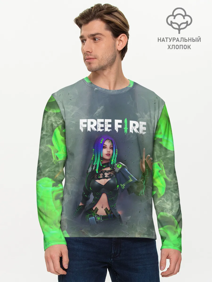 Мужской лонгслив базовый / Фри Фаер | Garena Free Fire