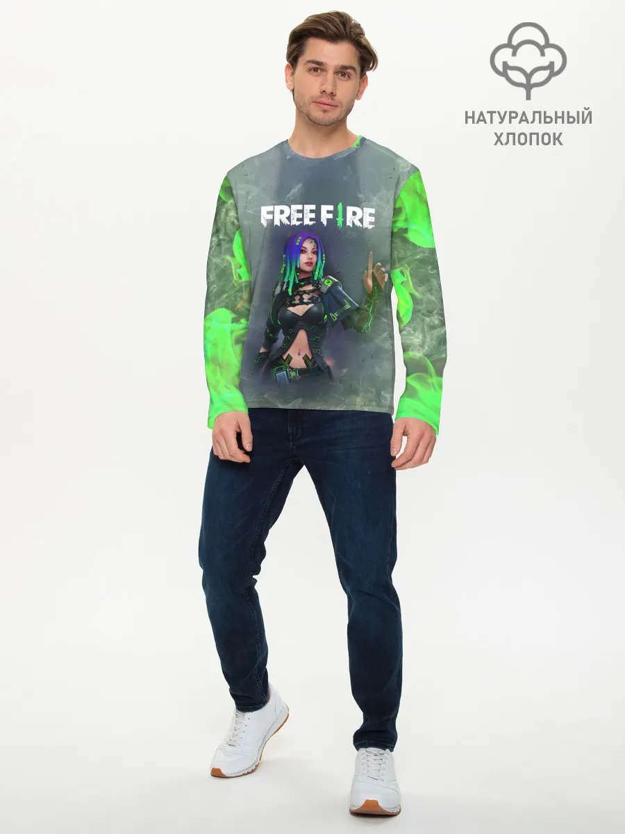 Мужской лонгслив базовый / Фри Фаер | Garena Free Fire