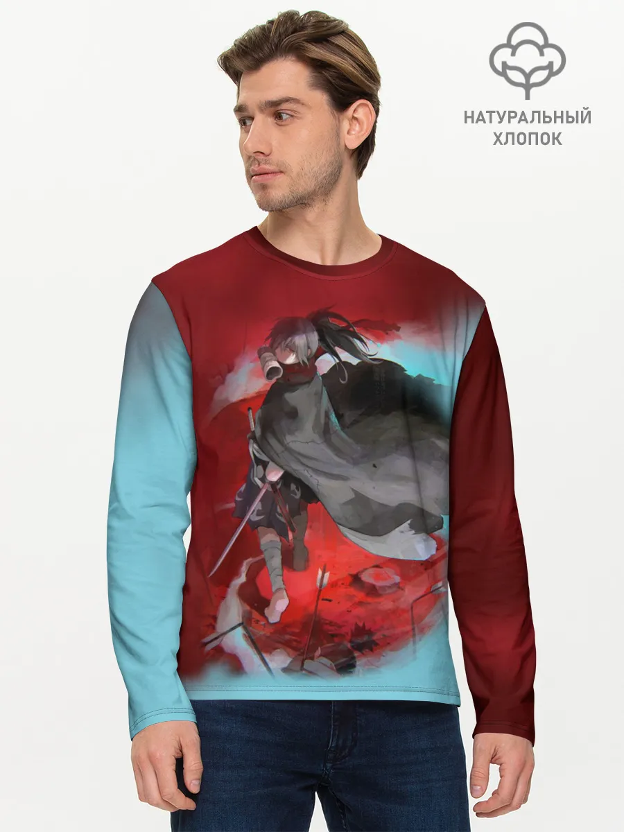 Мужской лонгслив базовый / ХЯККИМАРУ | ДОРОРО | DORORO