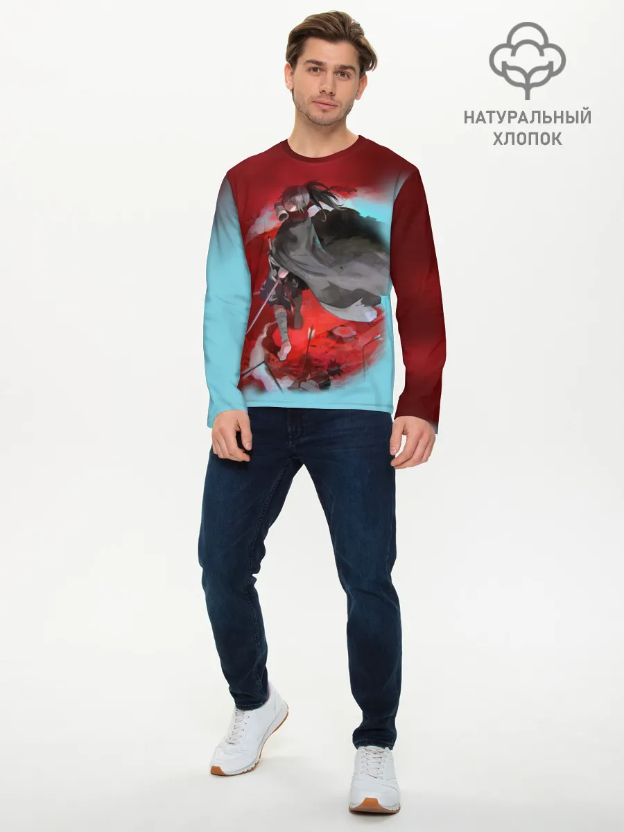 Мужской лонгслив базовый / ХЯККИМАРУ | ДОРОРО | DORORO