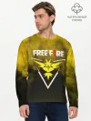 Мужской лонгслив базовый / FREEFIRE | YELLOW SMOKE