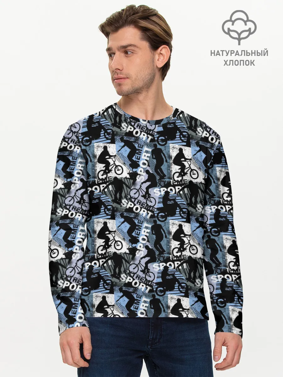 Мужской лонгслив базовый / SPORT