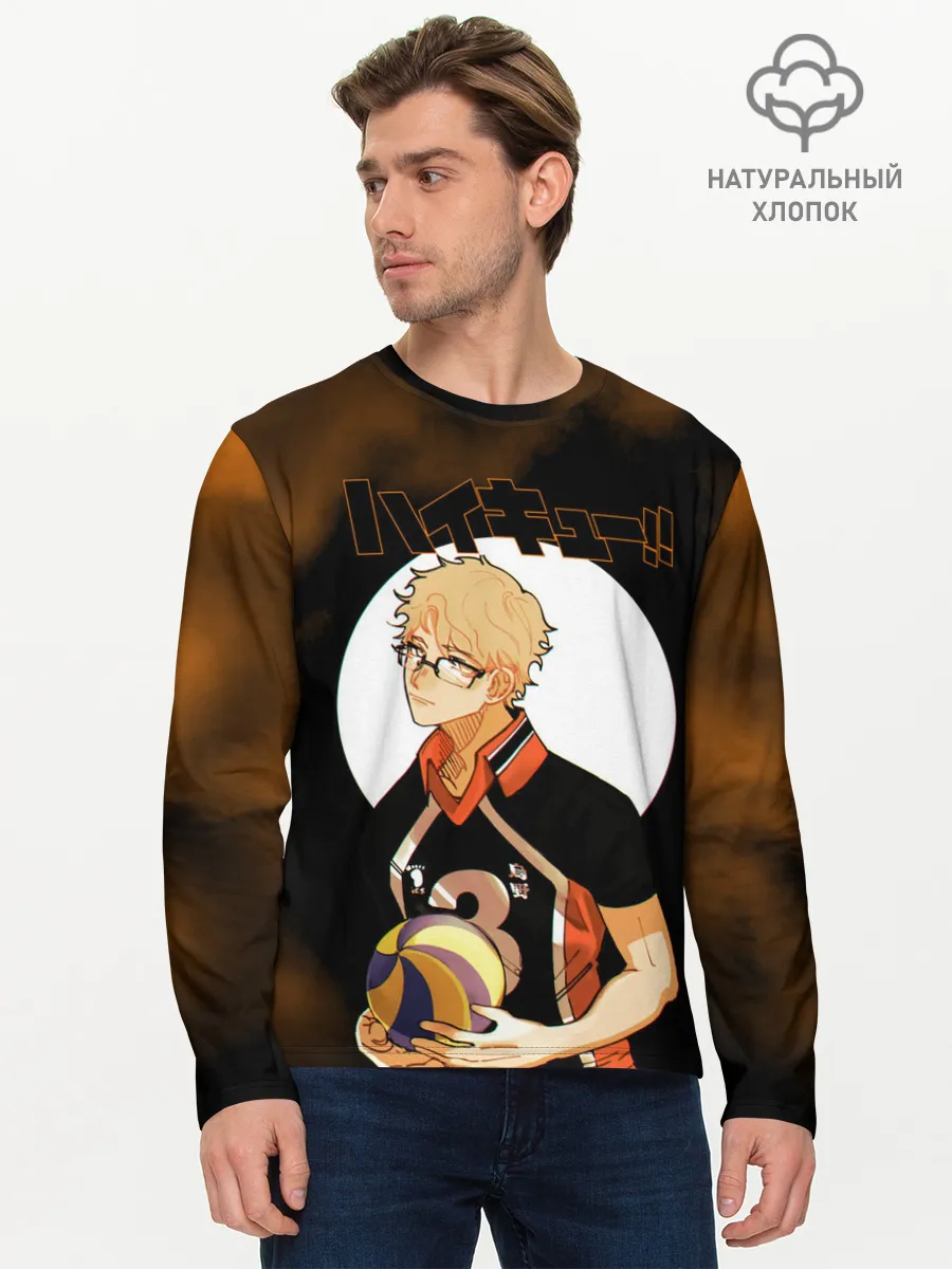 Мужской лонгслив базовый / Кей Цукишима | Haikyuu!!