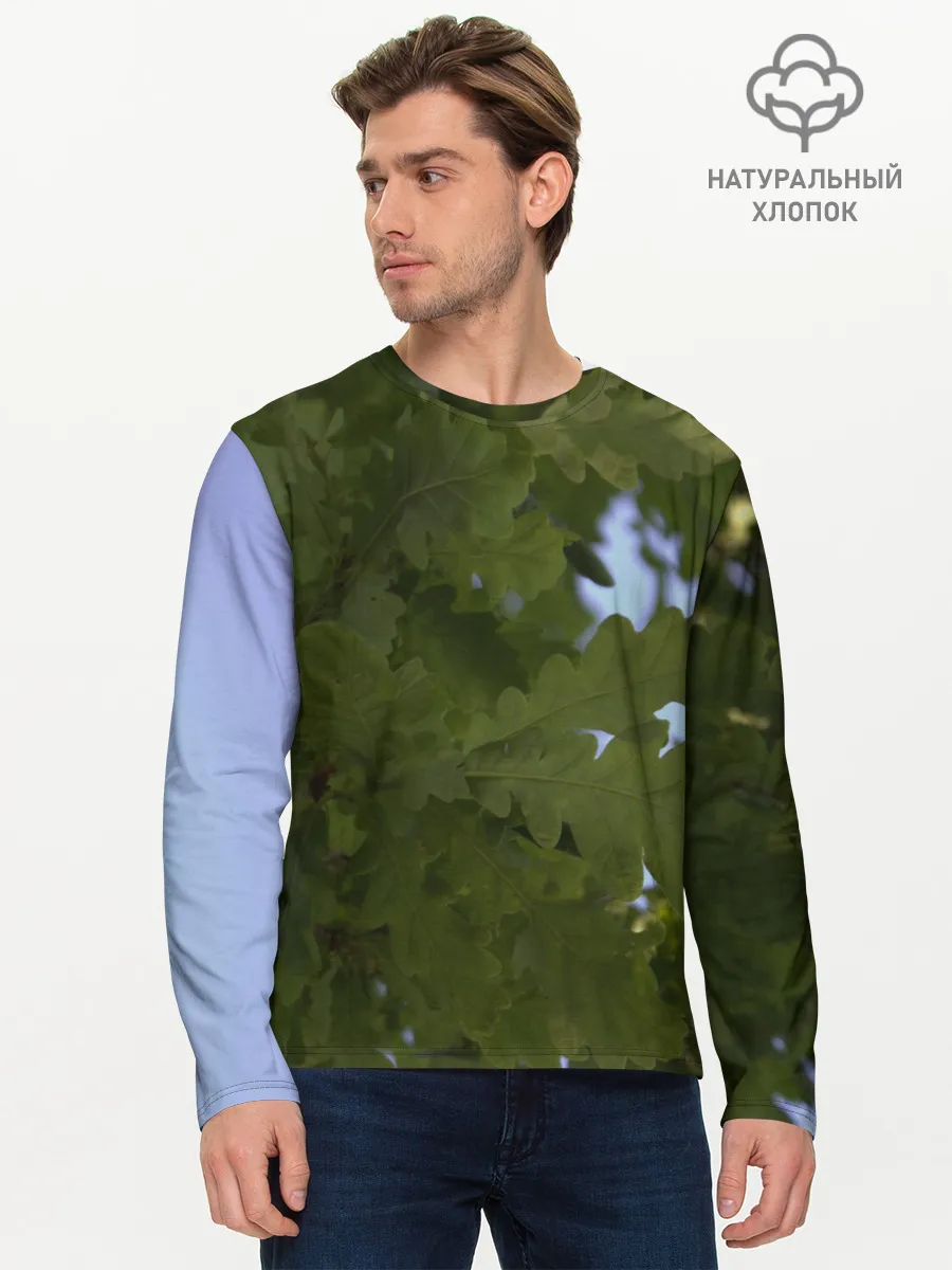 Мужской лонгслив базовый / Летние дубы