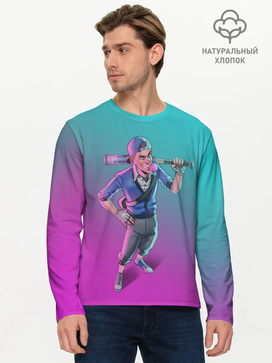 Мужской лонгслив базовый / Будь как разведчик