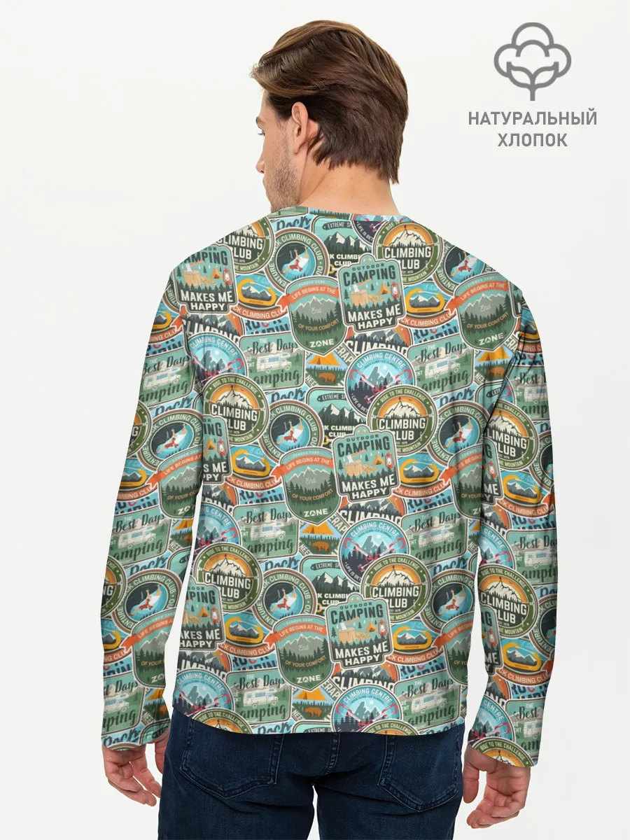 Мужской лонгслив базовый / Альпинизм