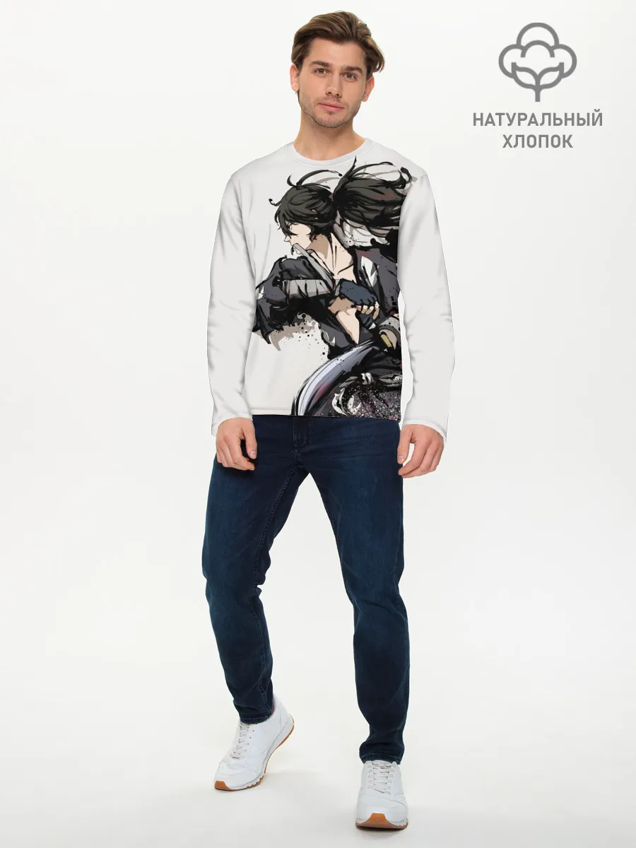 Мужской лонгслив базовый / ЯРОСТЬ ХЯККИМАРУ | ДОРОРО