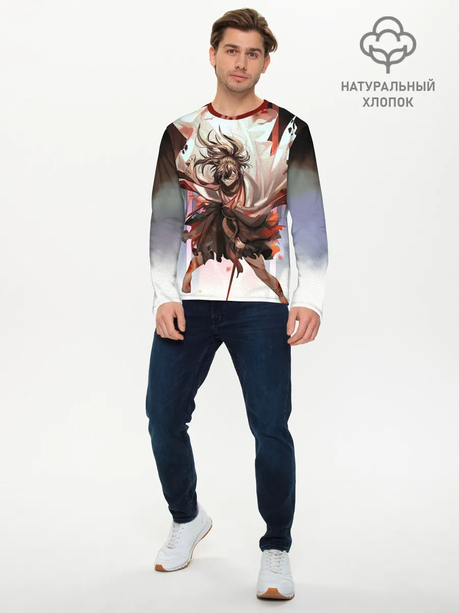 Мужской лонгслив базовый / ХЯККИМАРУ | ДОРОРО