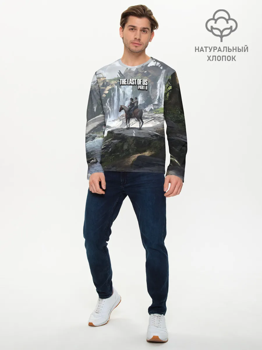 Мужской лонгслив базовый / Элли и Дина