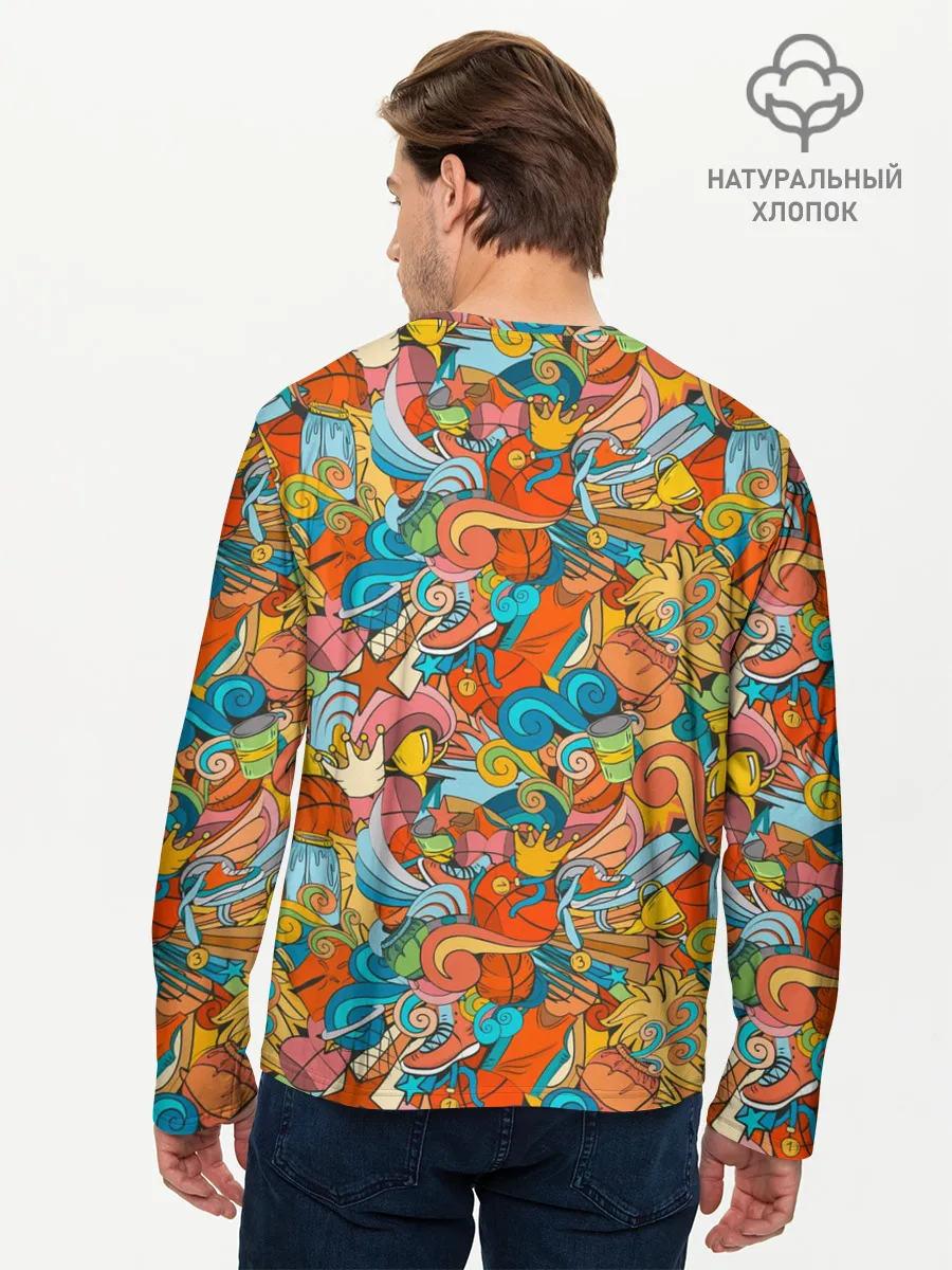 Мужской лонгслив базовый / Basketball