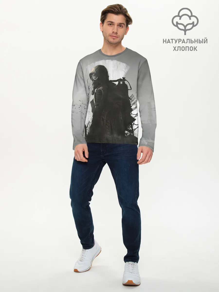 Мужской лонгслив базовый / STALKER 2 Gray