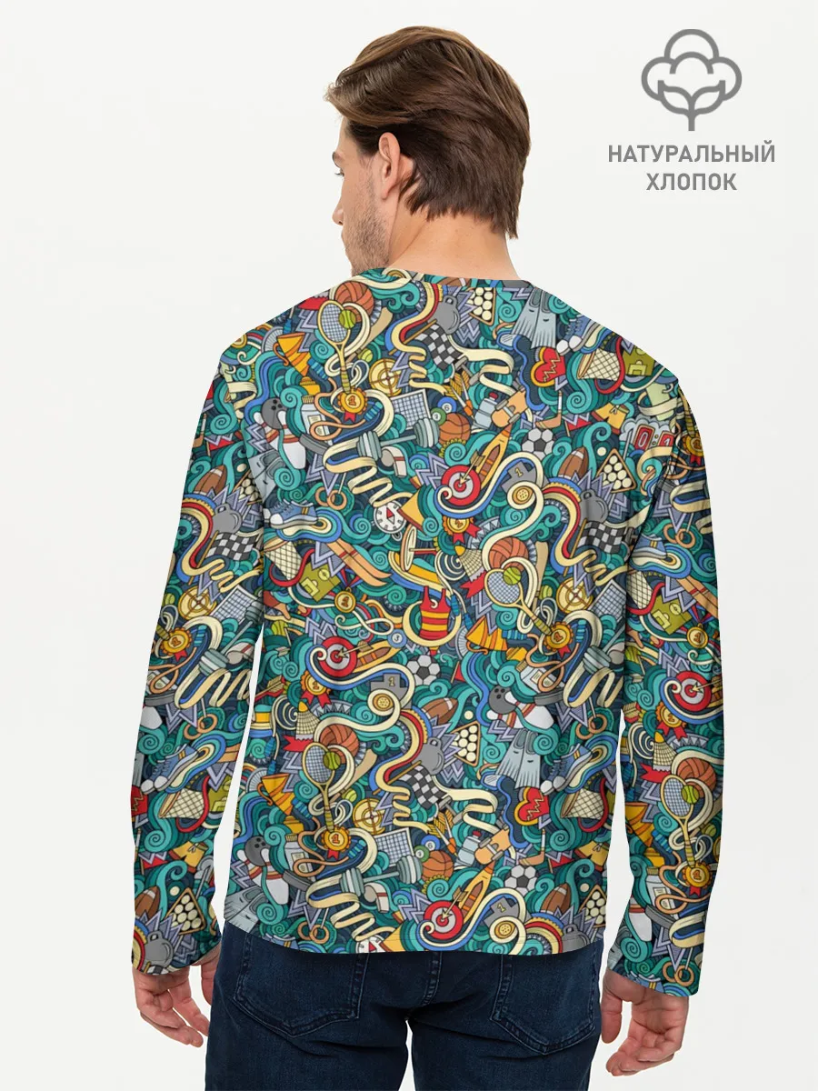 Мужской лонгслив базовый / Sport