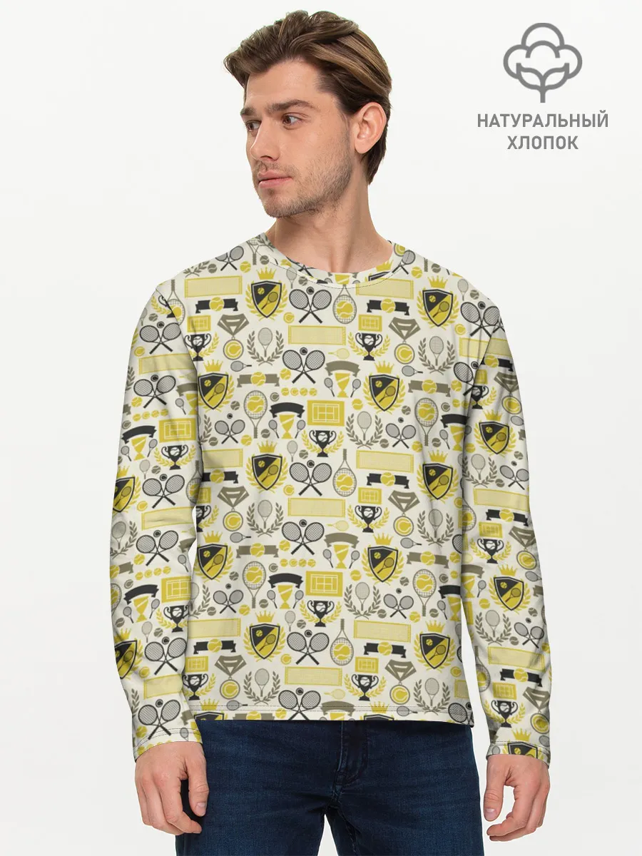 Мужской лонгслив базовый / Кубок Дэвиса