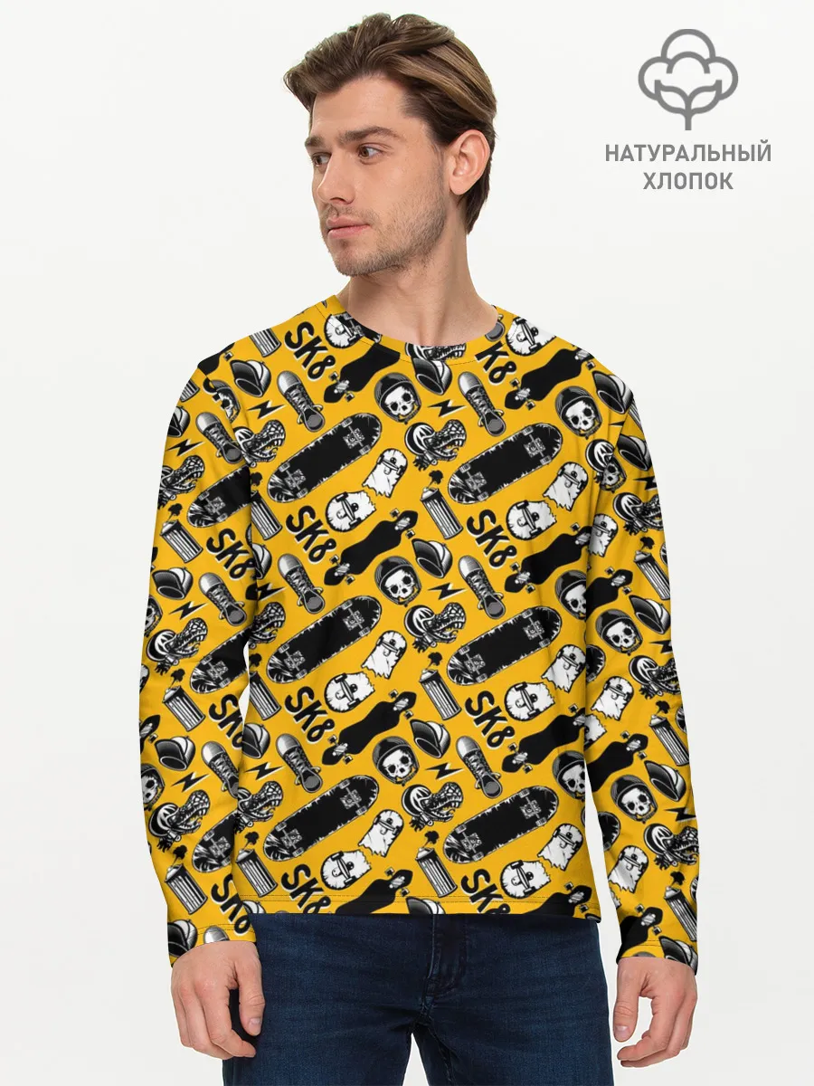 Мужской лонгслив базовый / SK8
