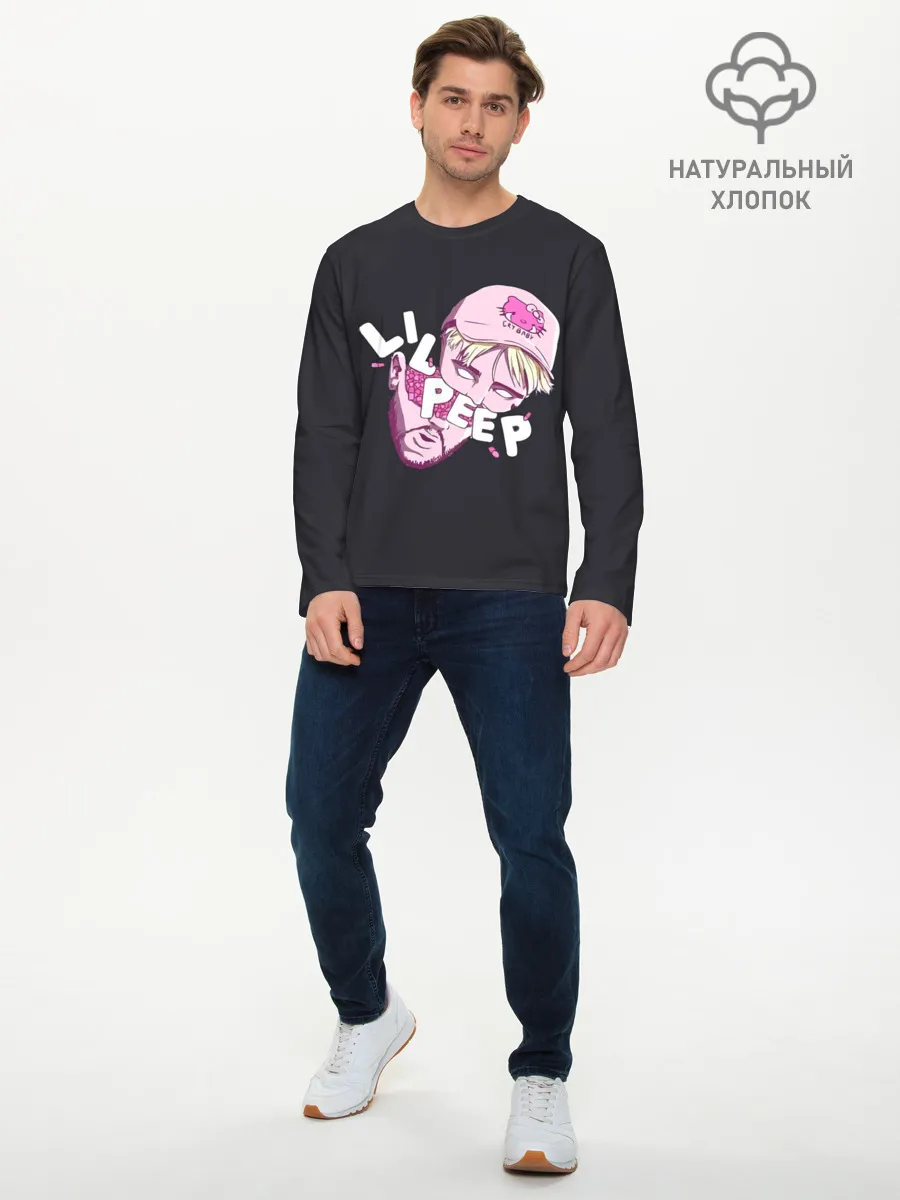 Мужской лонгслив базовый / Лил Пип