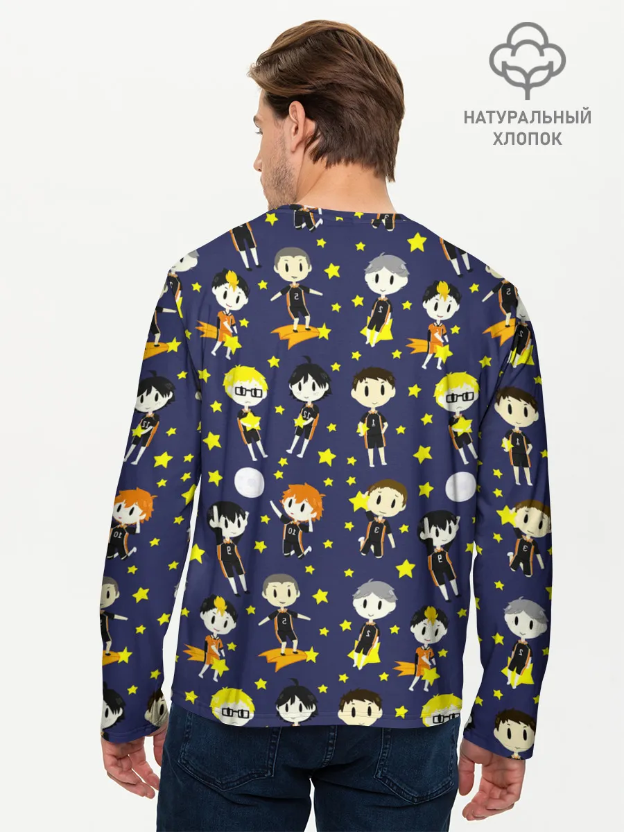 Мужской лонгслив базовый / Команда Карасуно | Haikyuu!!