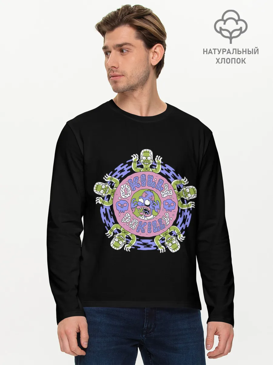 Мужской лонгслив базовый / Фландерс