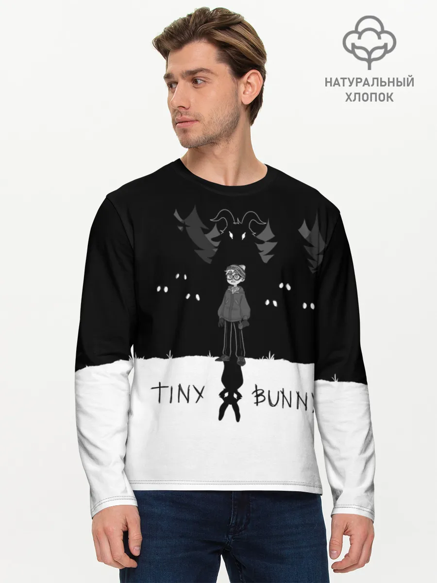 Мужской лонгслив базовый / Tiny Bunny ужасы