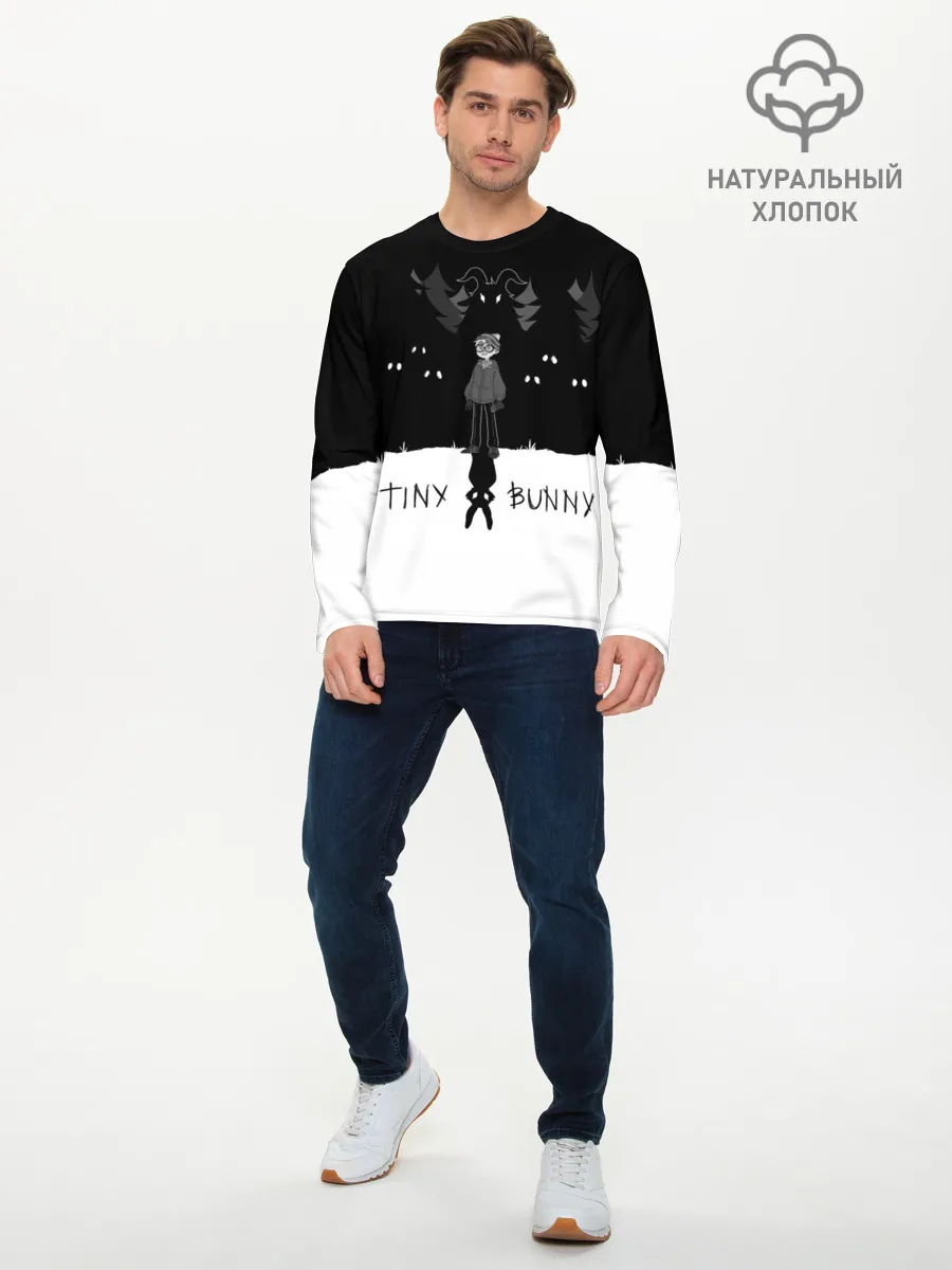 Мужской лонгслив базовый / Tiny Bunny ужасы