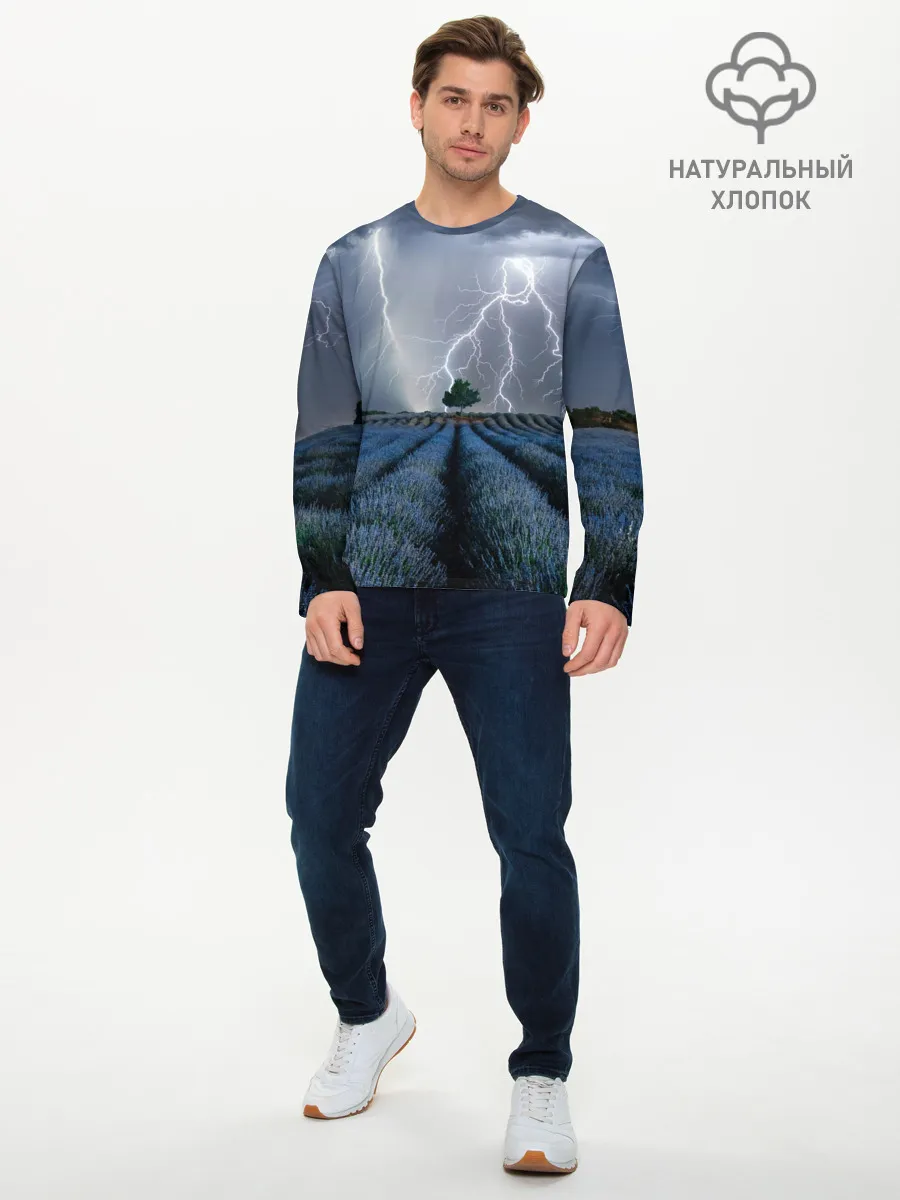 Мужской лонгслив базовый / Молнии