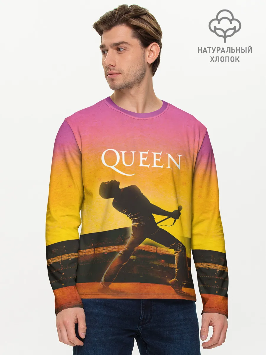 Мужской лонгслив базовый / Queen | Freddie Mercury