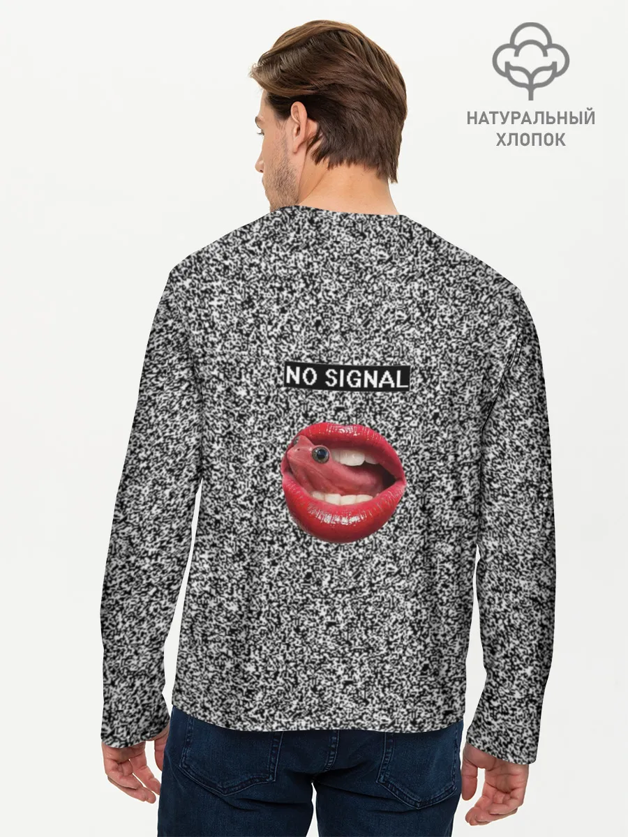 Мужской лонгслив базовый / Губы