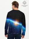 Мужской лонгслив базовый / КОСМИЧЕСКИЙ РАССВЕТ 3D
