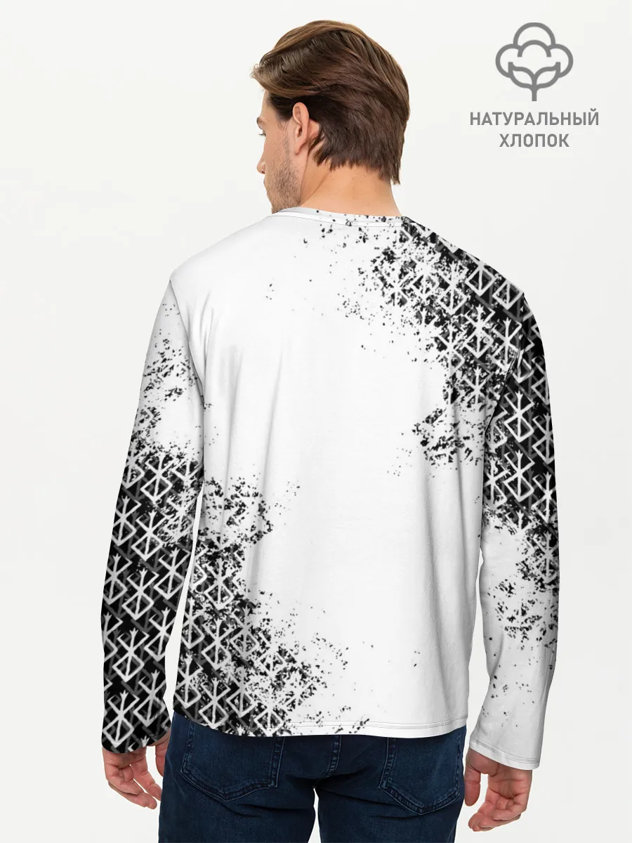 Мужской лонгслив базовый / БЕРСЕРК подтеки