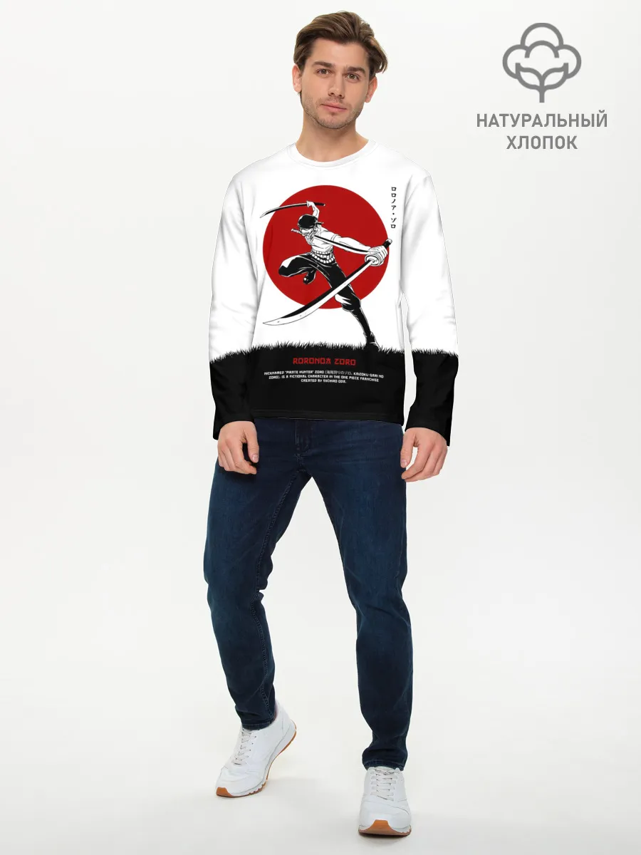 Мужской лонгслив базовый / Ророноа Зоро One Piece