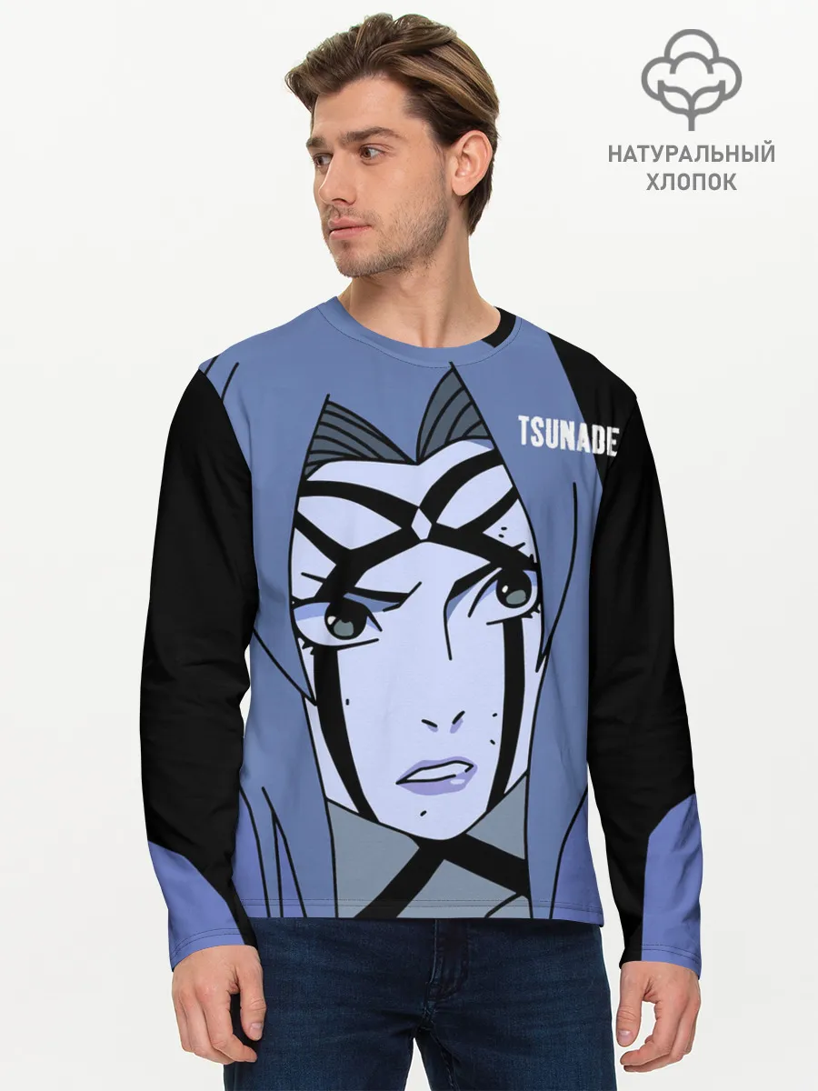Мужской лонгслив базовый / Цунаде