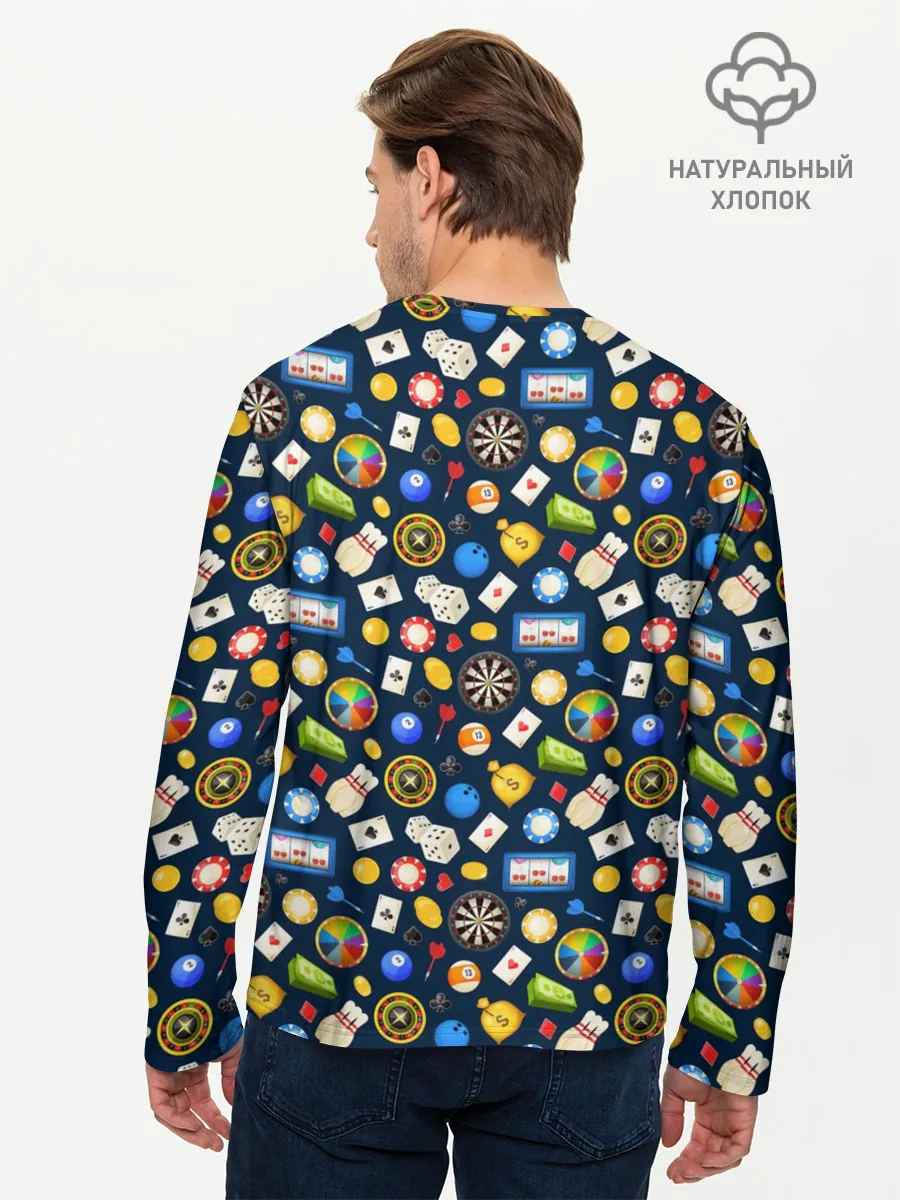 Мужской лонгслив базовый / Разные Игры