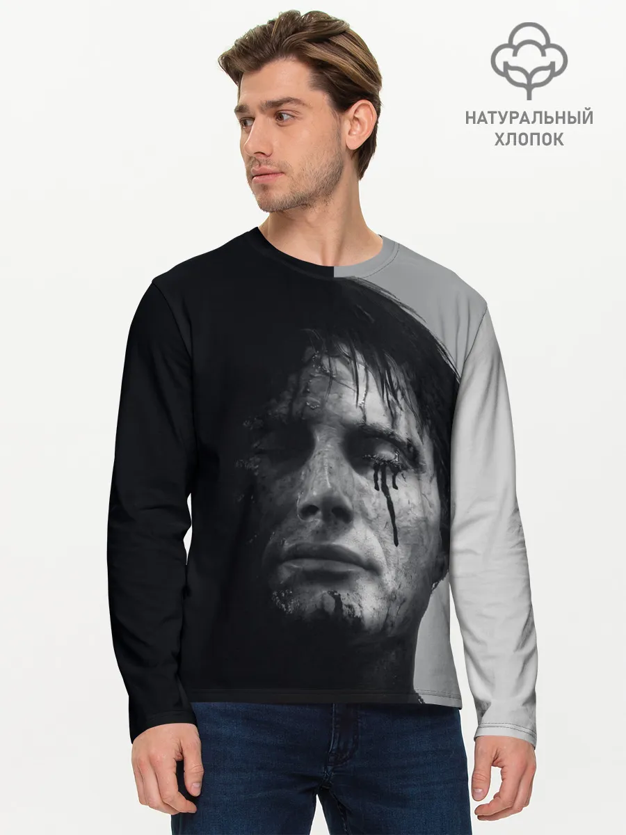 Мужской лонгслив базовый / Death Stranding | Cliff