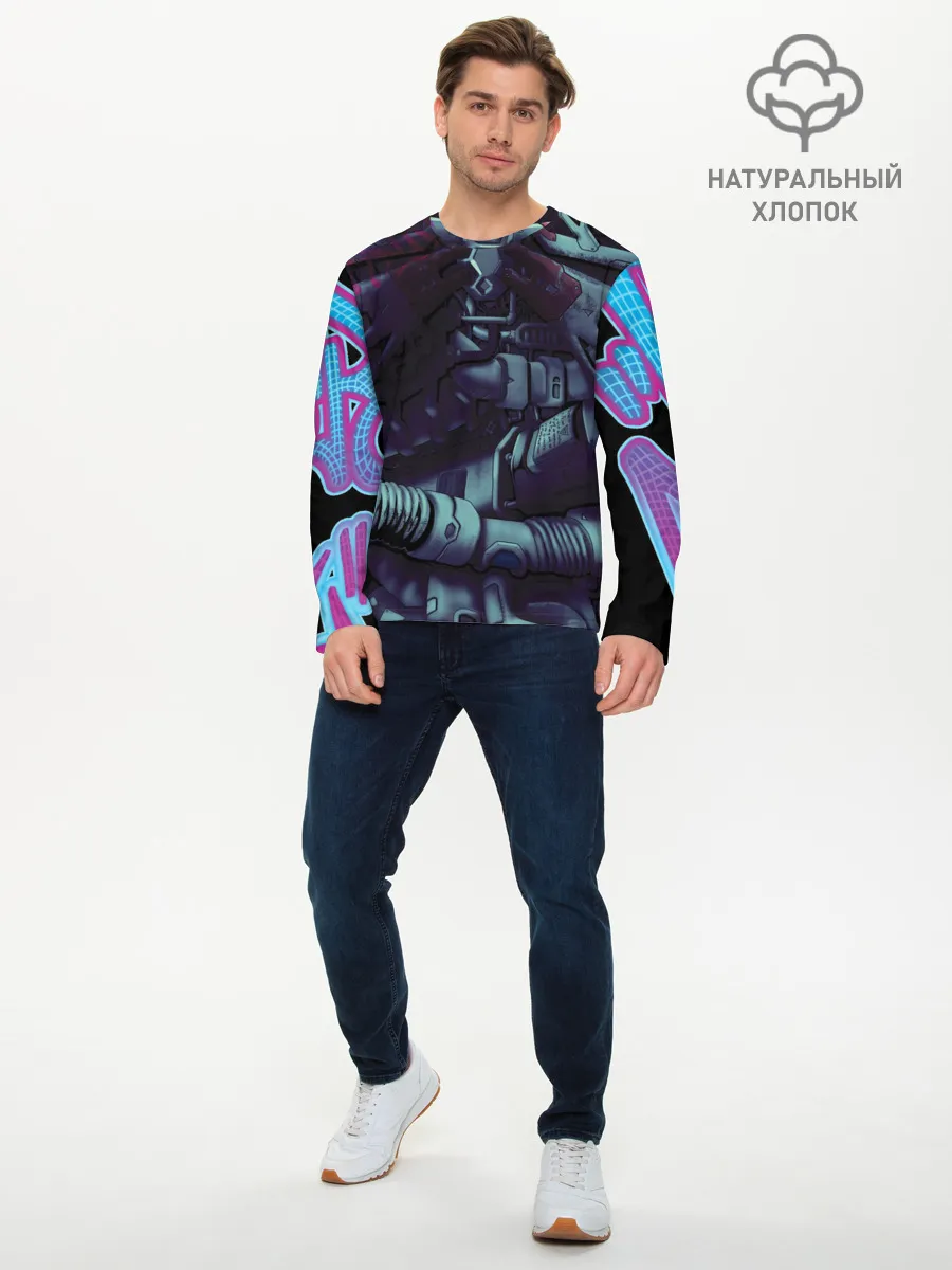 Мужской лонгслив базовый / Cuber skelet