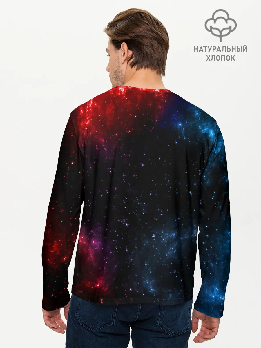 Мужской лонгслив базовый / Космический Луффи One Piece