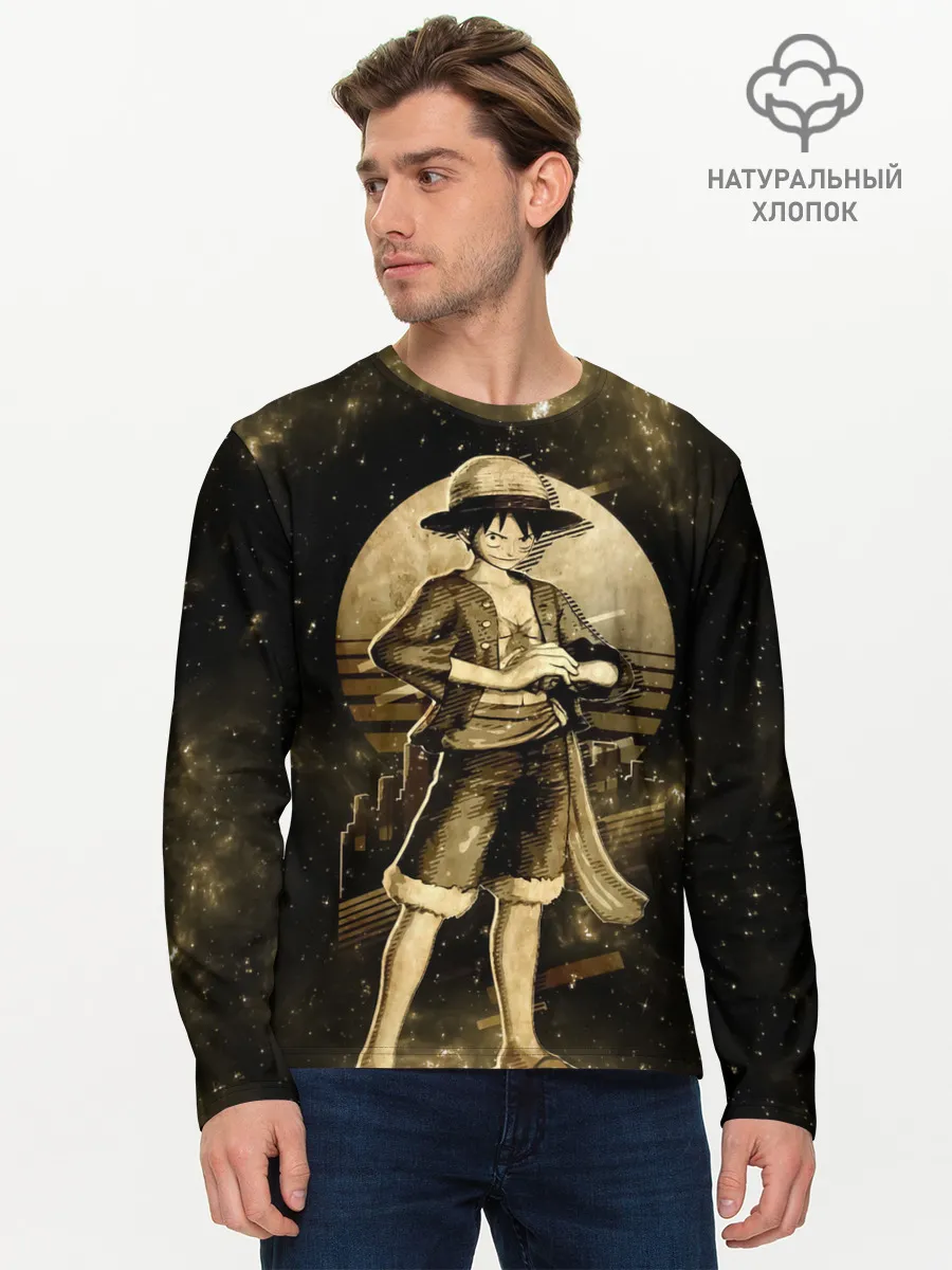 Мужской лонгслив базовый / Манки Д. Луффи | One Piece