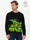 Мужской лонгслив базовый / Черепашки Manhatten Project